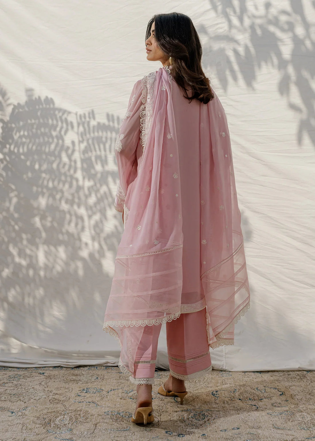 Mahgul | Eid Edit 2024 | Blush Coral -  Mahgul Luxury - Original Designer Dress - House of Maryam