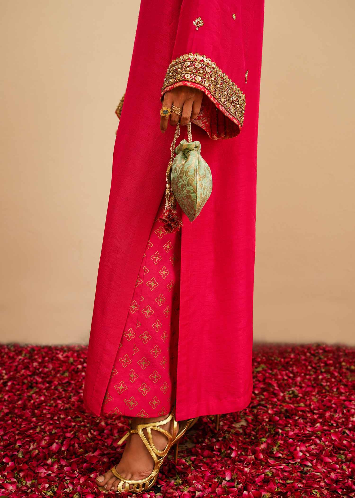 Mahgul | Eid Edit 2024 | Fuschia Rose -  Mahgul Luxury - Original Designer Dress - House of Maryam