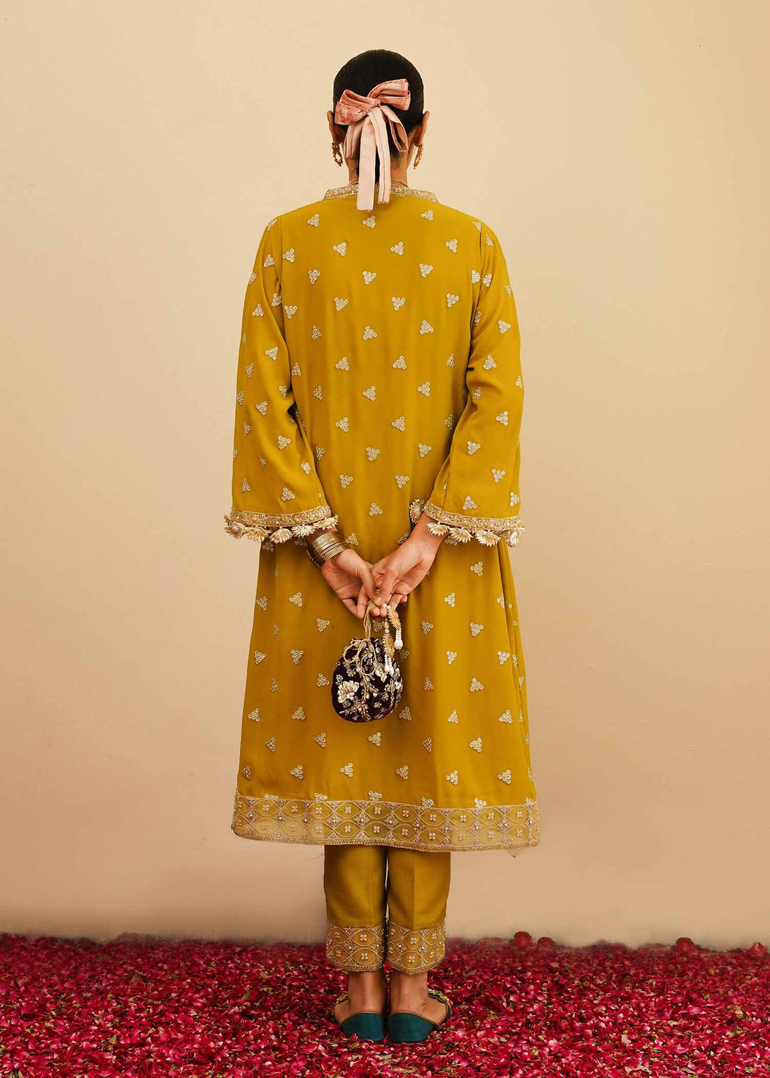 Mahgul | Eid Edit 2024 | Mustard Shine -  Mahgul Luxury - Original Designer Dress - House of Maryam