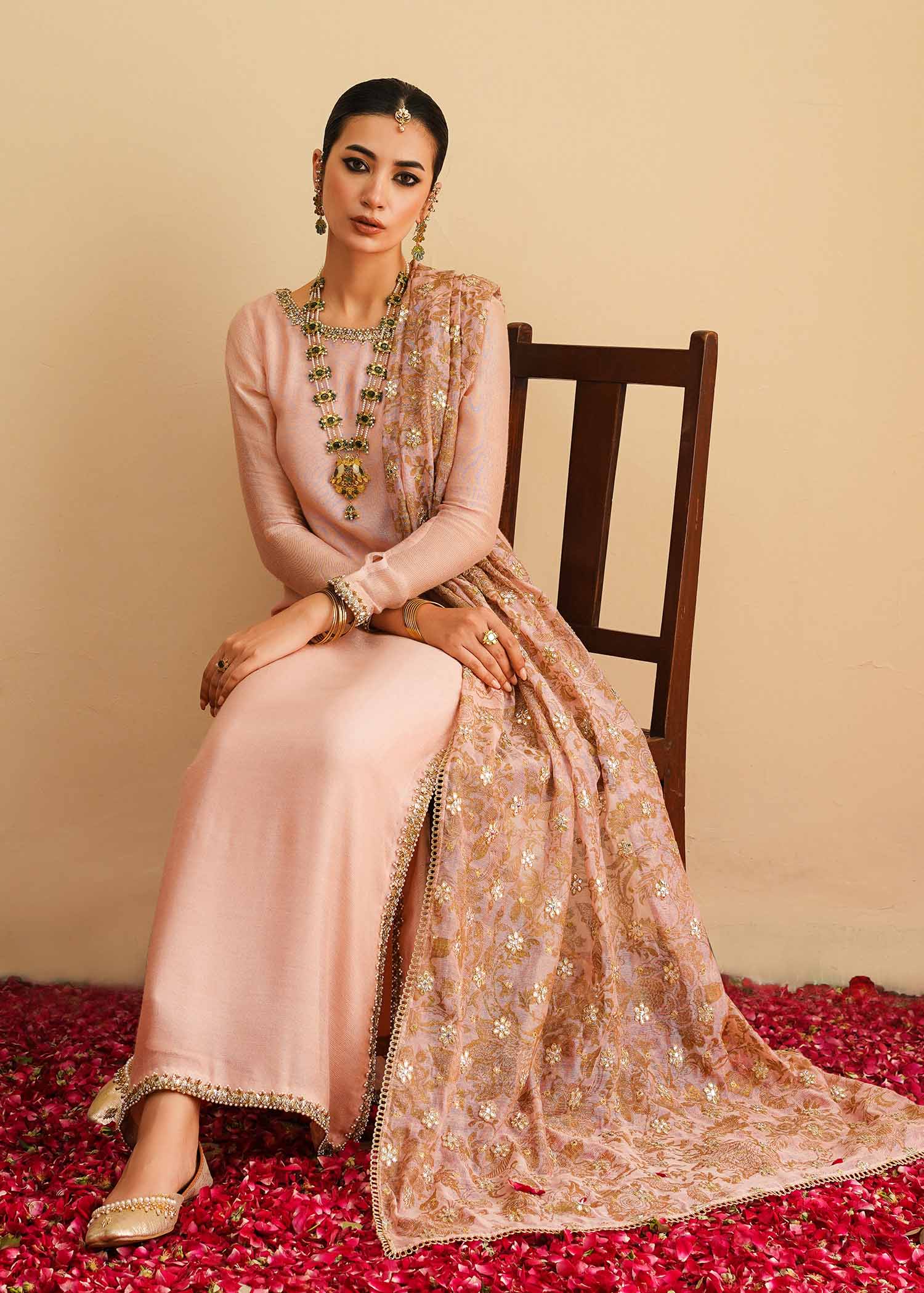 Mahgul | Eid Edit 2024 | Pink Elegance -  Mahgul Luxury - Original Designer Dress - House of Maryam