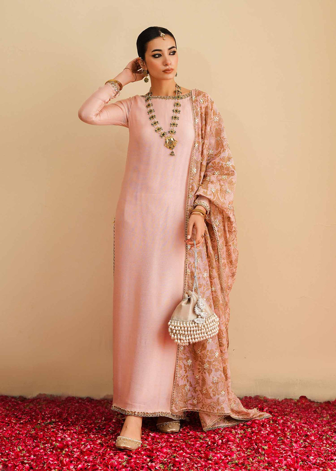 Mahgul | Eid Edit 2024 | Pink Elegance -  Mahgul Luxury - Original Designer Dress - House of Maryam