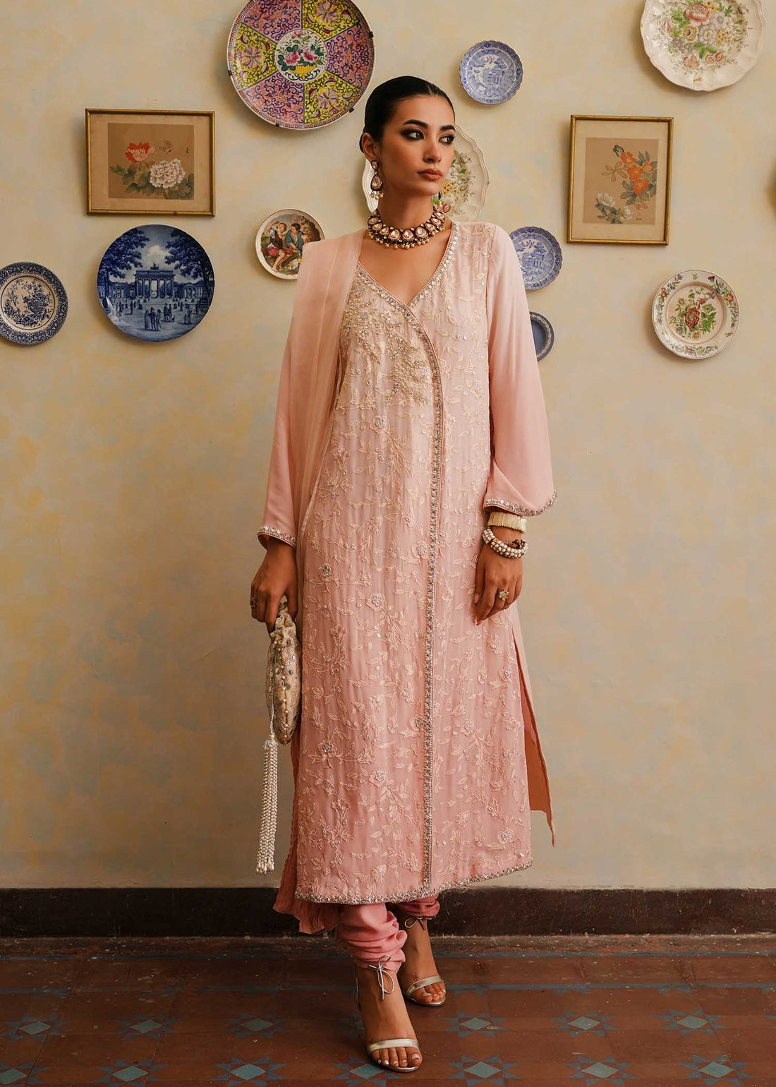 Mahgul | Eid Edit 2024 | Pink Shade -  Mahgul Luxury - Original Designer Dress - House of Maryam