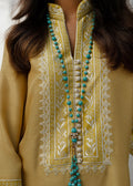 Mahgul | Eid Edit 2024 | Yellow Gold -  Mahgul Luxury - Original Designer Dress - House of Maryam
