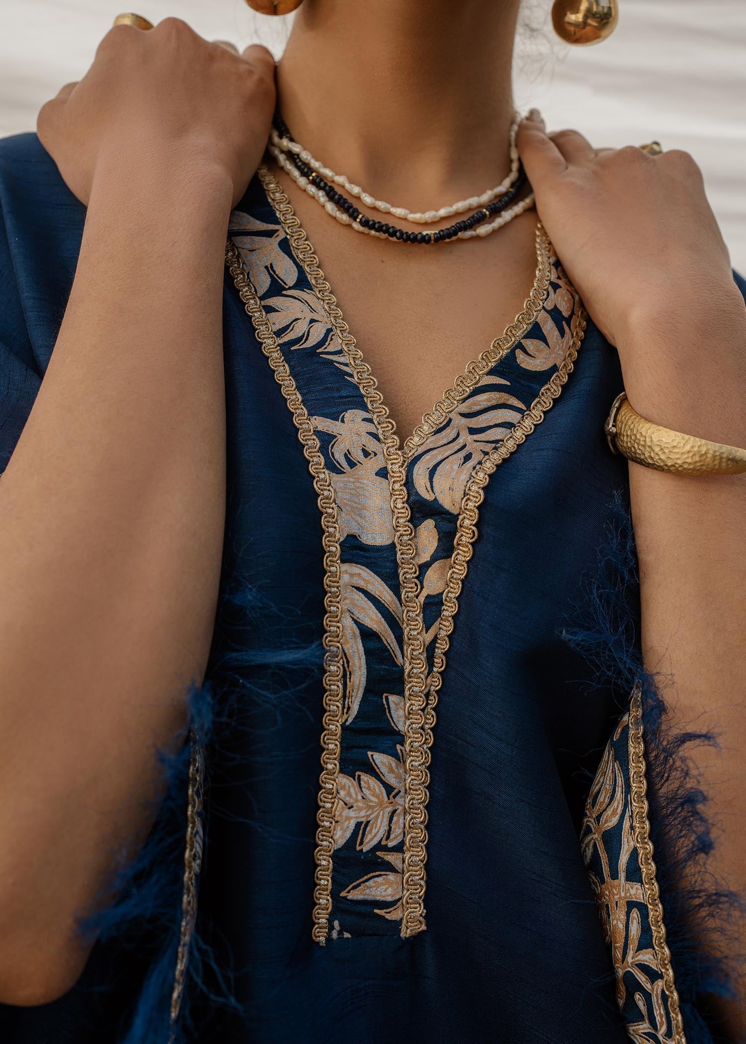 Mahgul | Eid Edit 2024 | Cobalt Sea -  Mahgul Luxury - Original Designer Dress - House of Maryam