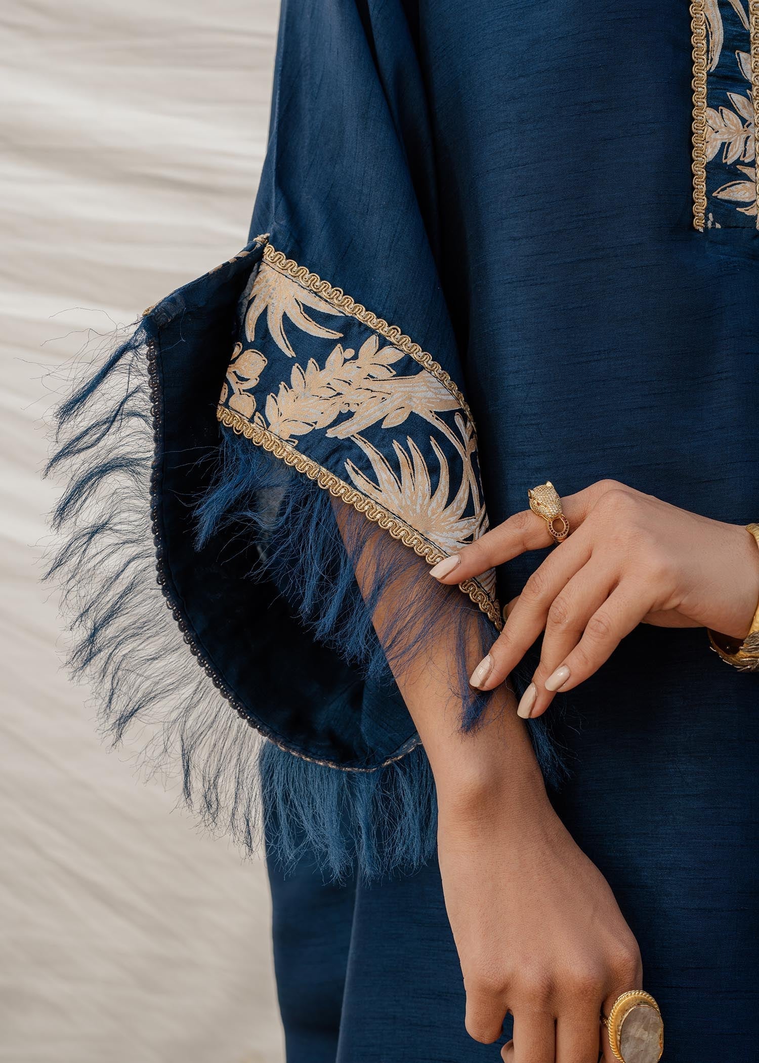 Mahgul | Eid Edit 2024 | Cobalt Sea -  Mahgul Luxury - Original Designer Dress - House of Maryam