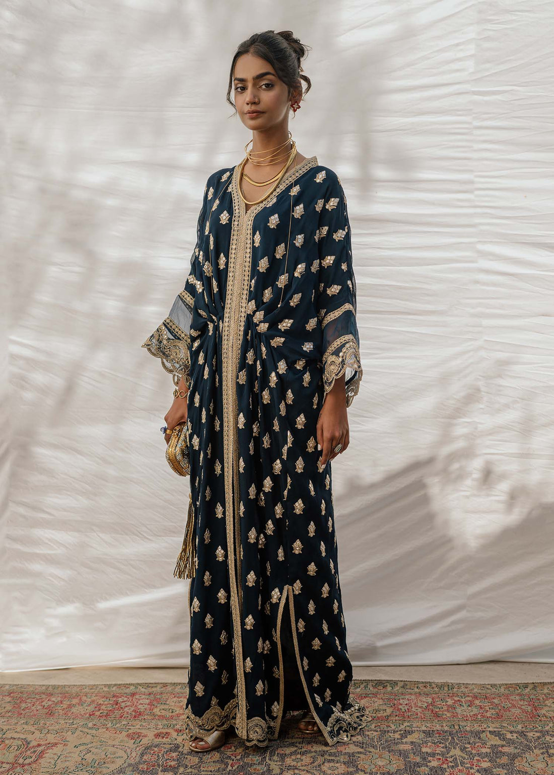 Mahgul | Eid Edit 2024 | Indigo Mirror -  Mahgul Luxury - Original Designer Dress - House of Maryam