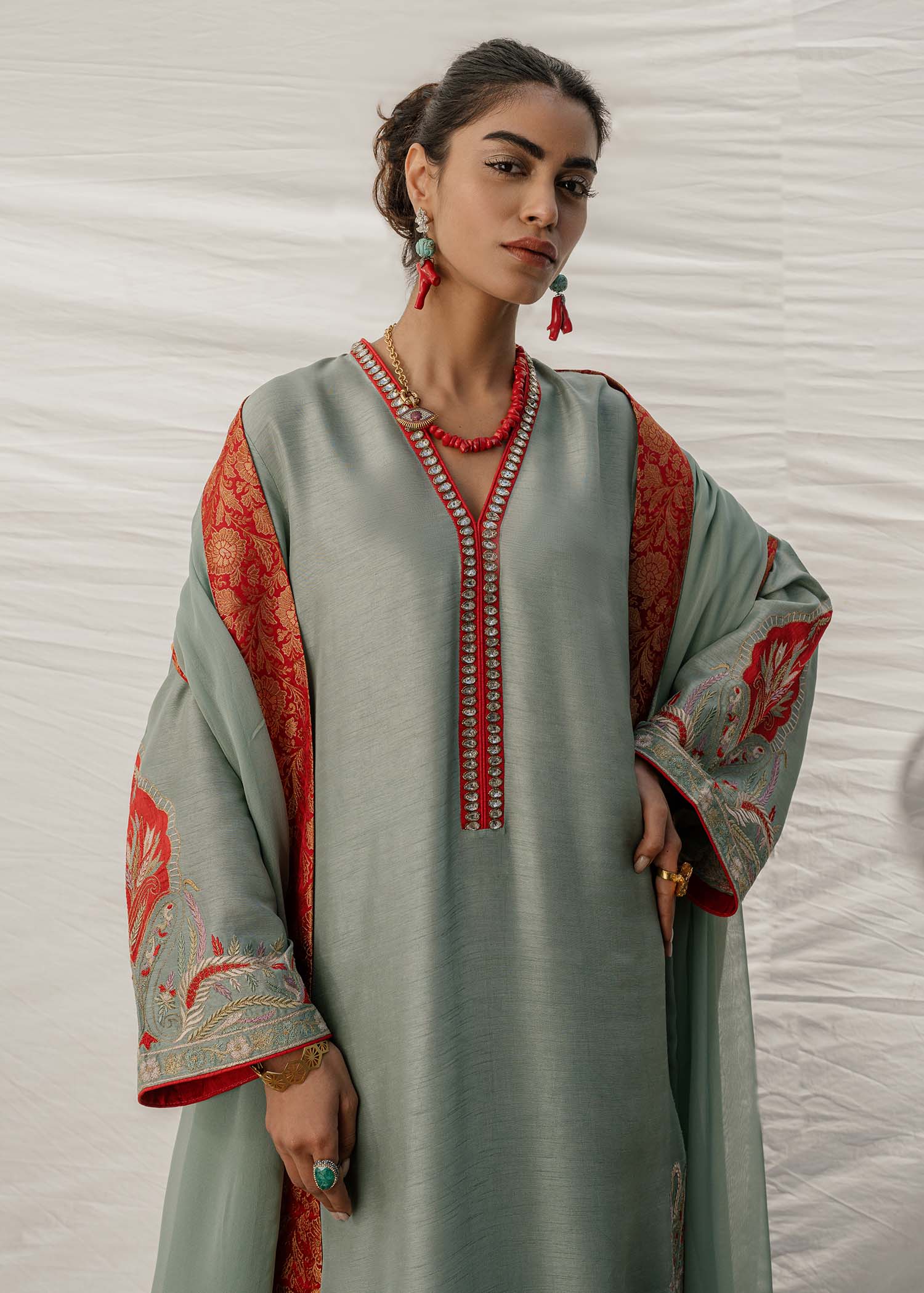 Mahgul | Eid Edit 2024 | Kashmiri Sea -  Mahgul Luxury - Original Designer Dress - House of Maryam