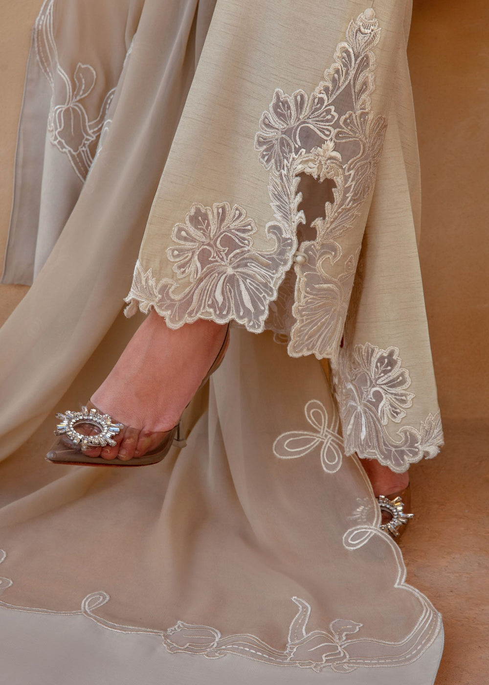 Saira Shakira | Rosea Casual Pret 25 | Latte Glow -  Saira Shakira Ladies Clothes - Original Designer Dress - House of Maryam