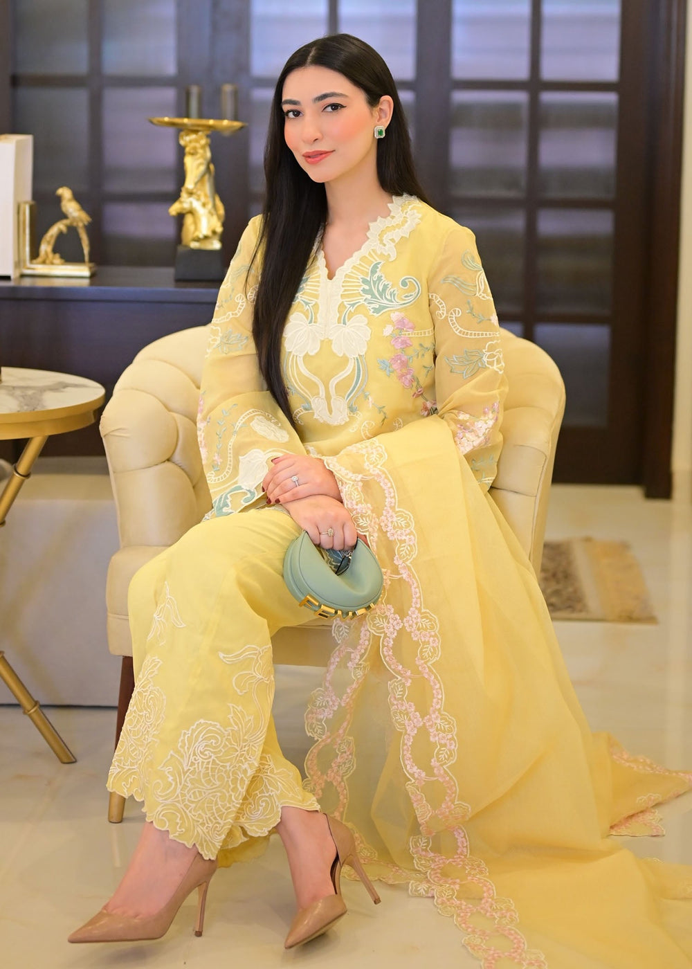 Saira Shakira | Rosea Casual Pret 25 | Dandelion Hues -  Saira Shakira Ladies Clothes - Original Designer Dress - House of Maryam