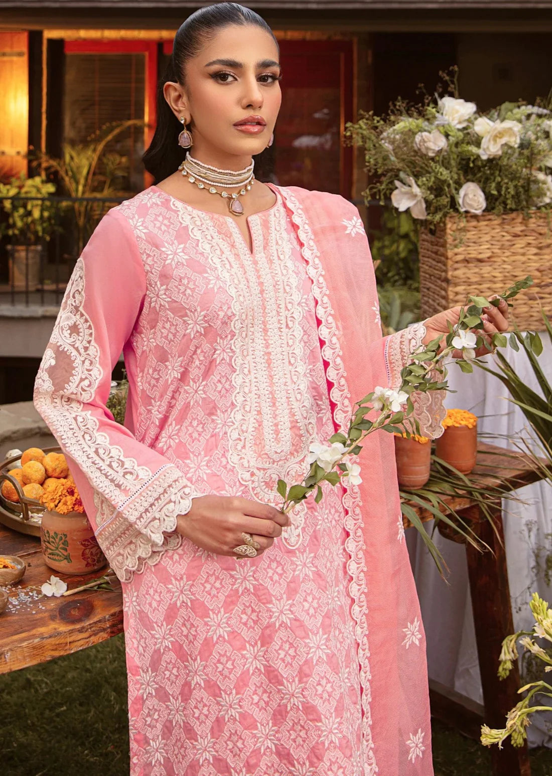 Mohagni | Muntazir Luxury Lawn 24 | MGZ-12 -  Mohagni Luxury - Original Designer Dress - House of Maryam