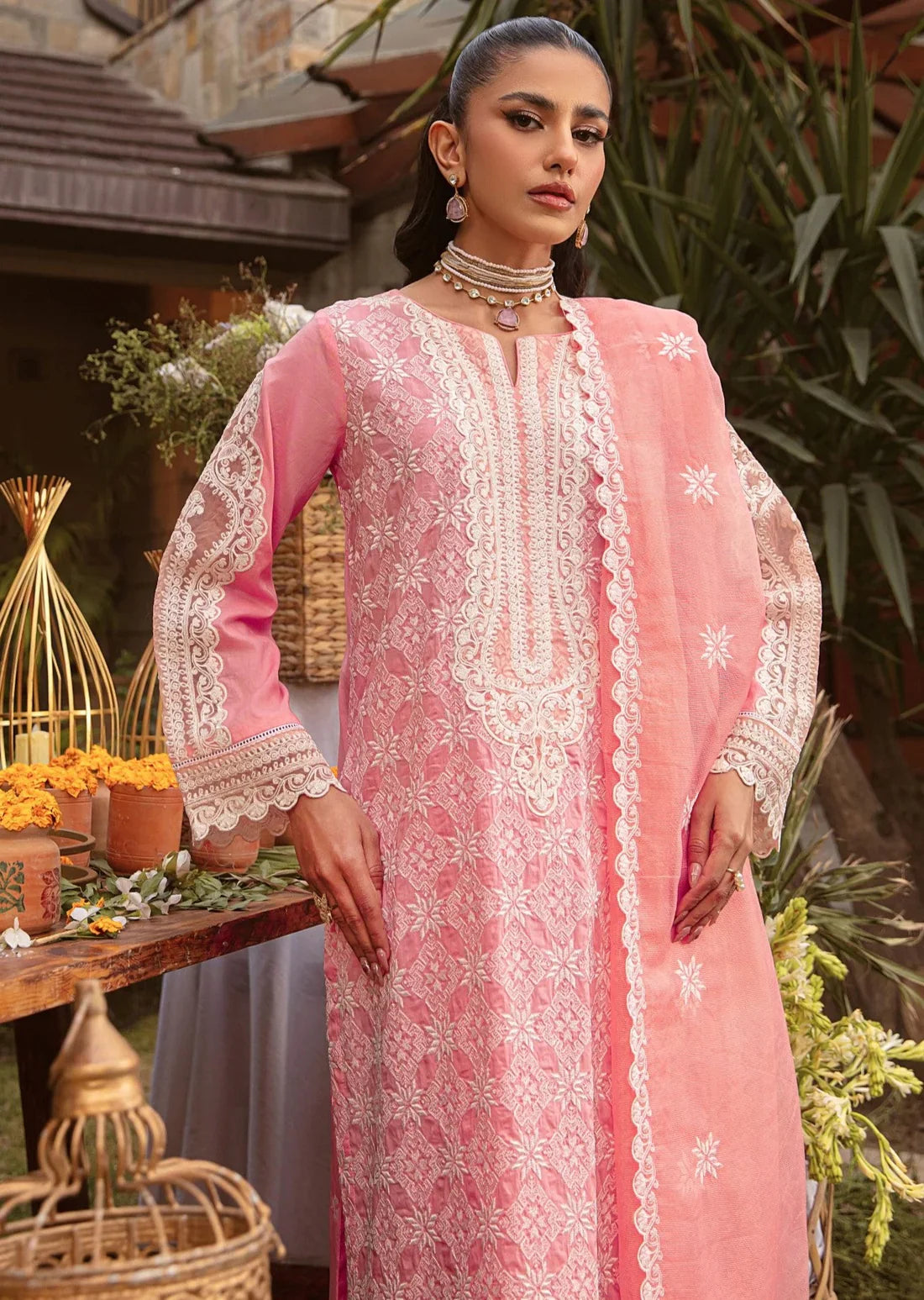 Mohagni | Muntazir Luxury Lawn 24 | MGZ-12 -  Mohagni Luxury - Original Designer Dress - House of Maryam
