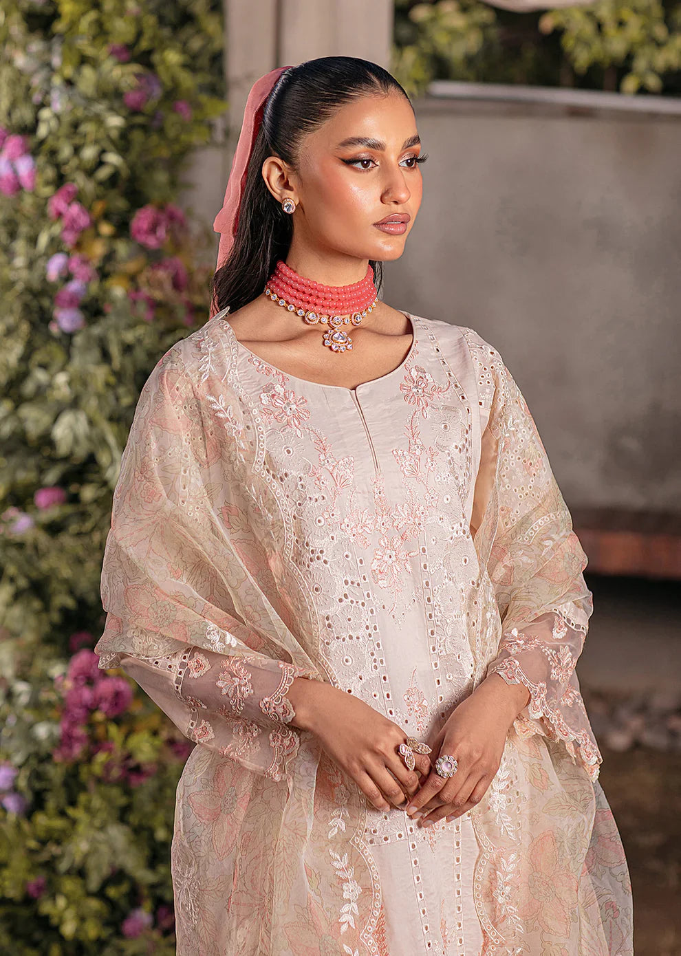 Mohagni | Muntazir Luxury Lawn 24 | CM-04 -  Mohagni Luxury - Original Designer Dress - House of Maryam