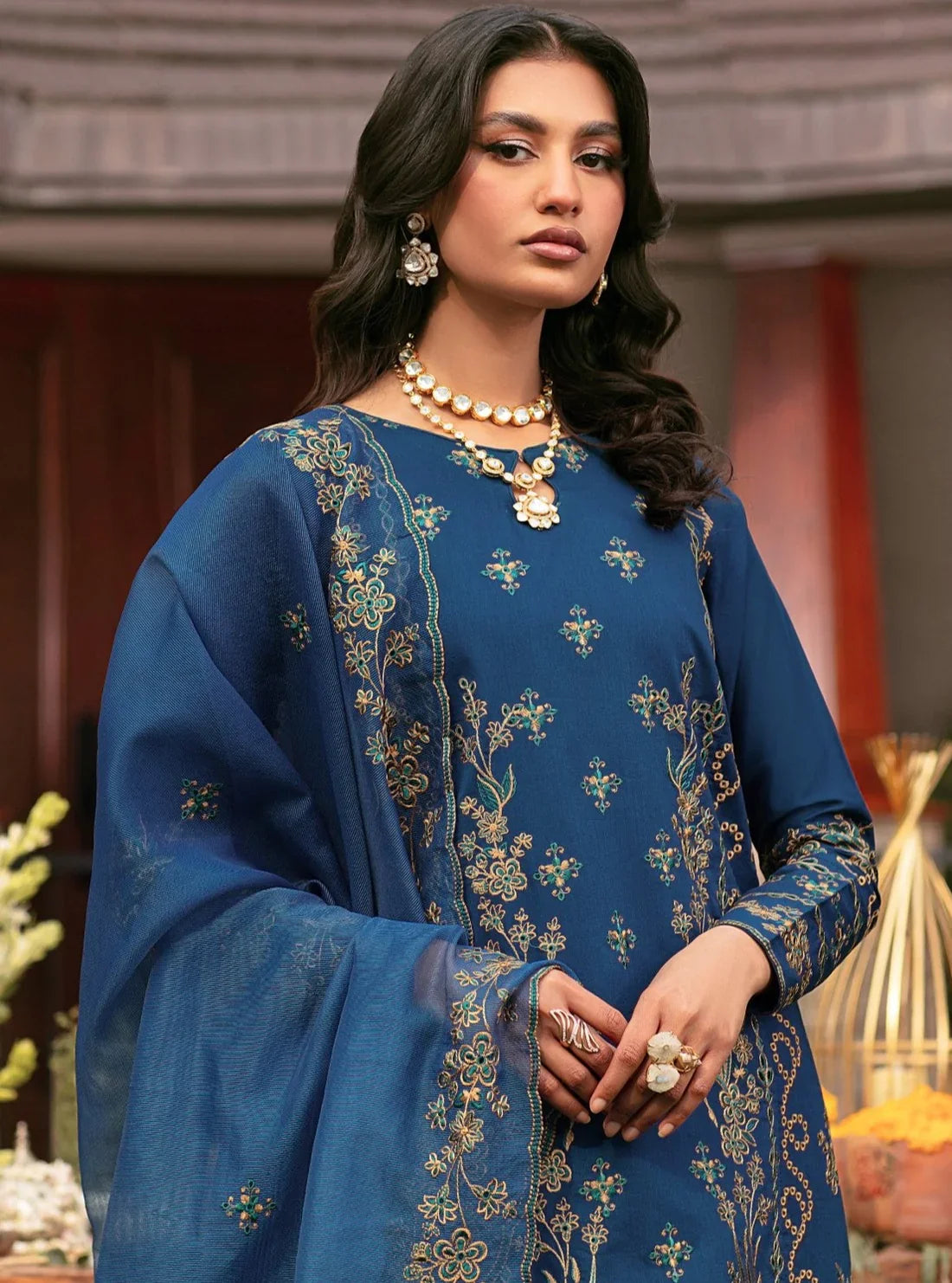 Mohagni | Muntazir Luxury Lawn 24 | CM-06 -  Mohagni Luxury - Original Designer Dress - House of Maryam