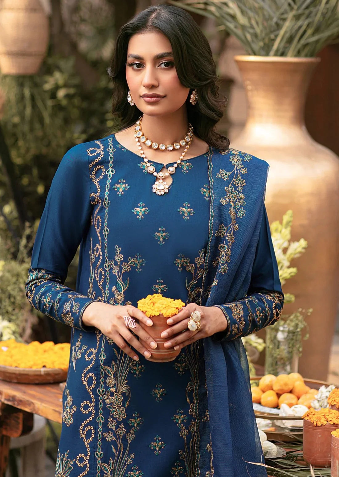 Mohagni | Muntazir Luxury Lawn 24 | CM-06 -  Mohagni Luxury - Original Designer Dress - House of Maryam