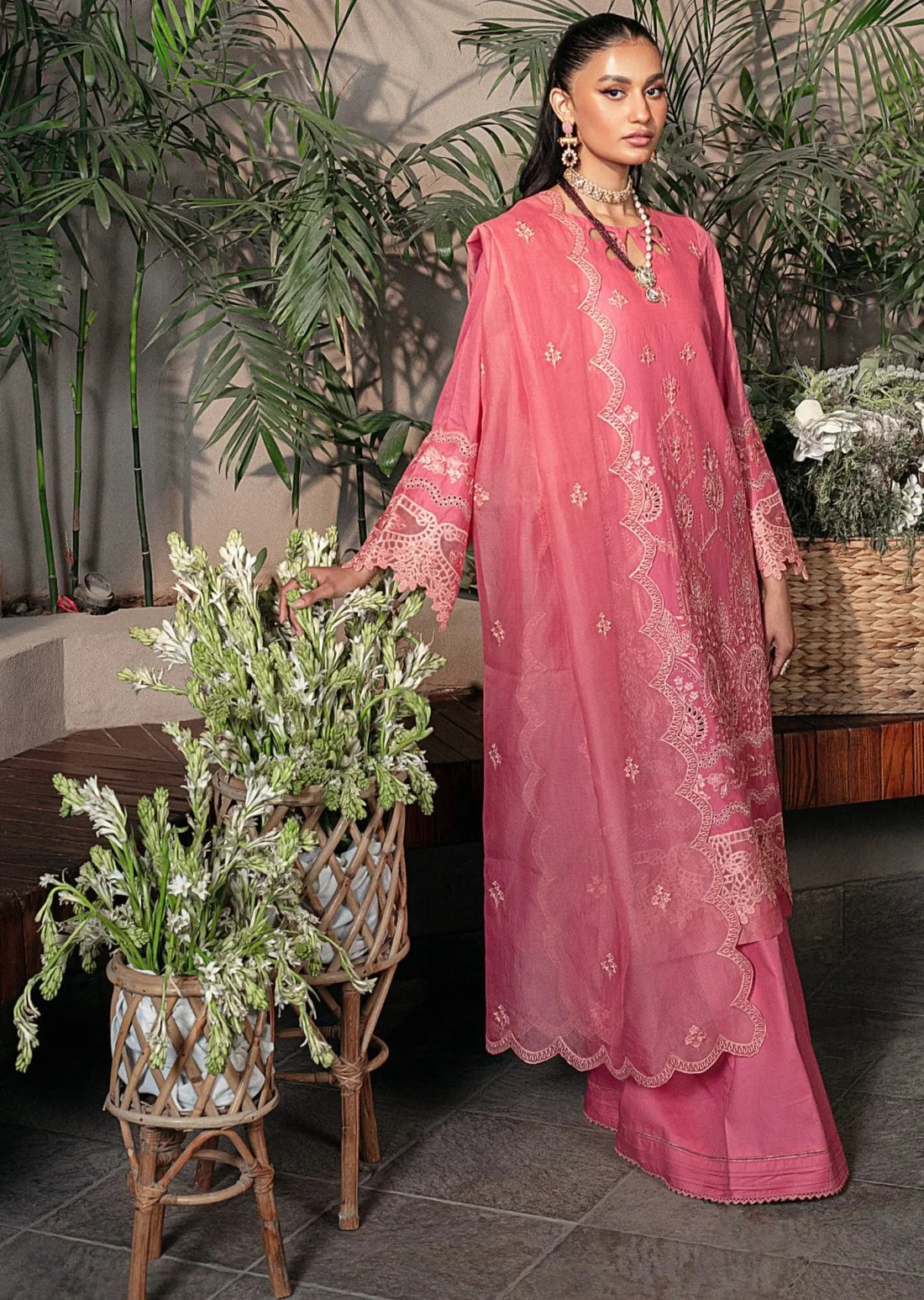 Mohagni | Muntazir Luxury Lawn 24 | CM-08 -  Mohagni Luxury - Original Designer Dress - House of Maryam