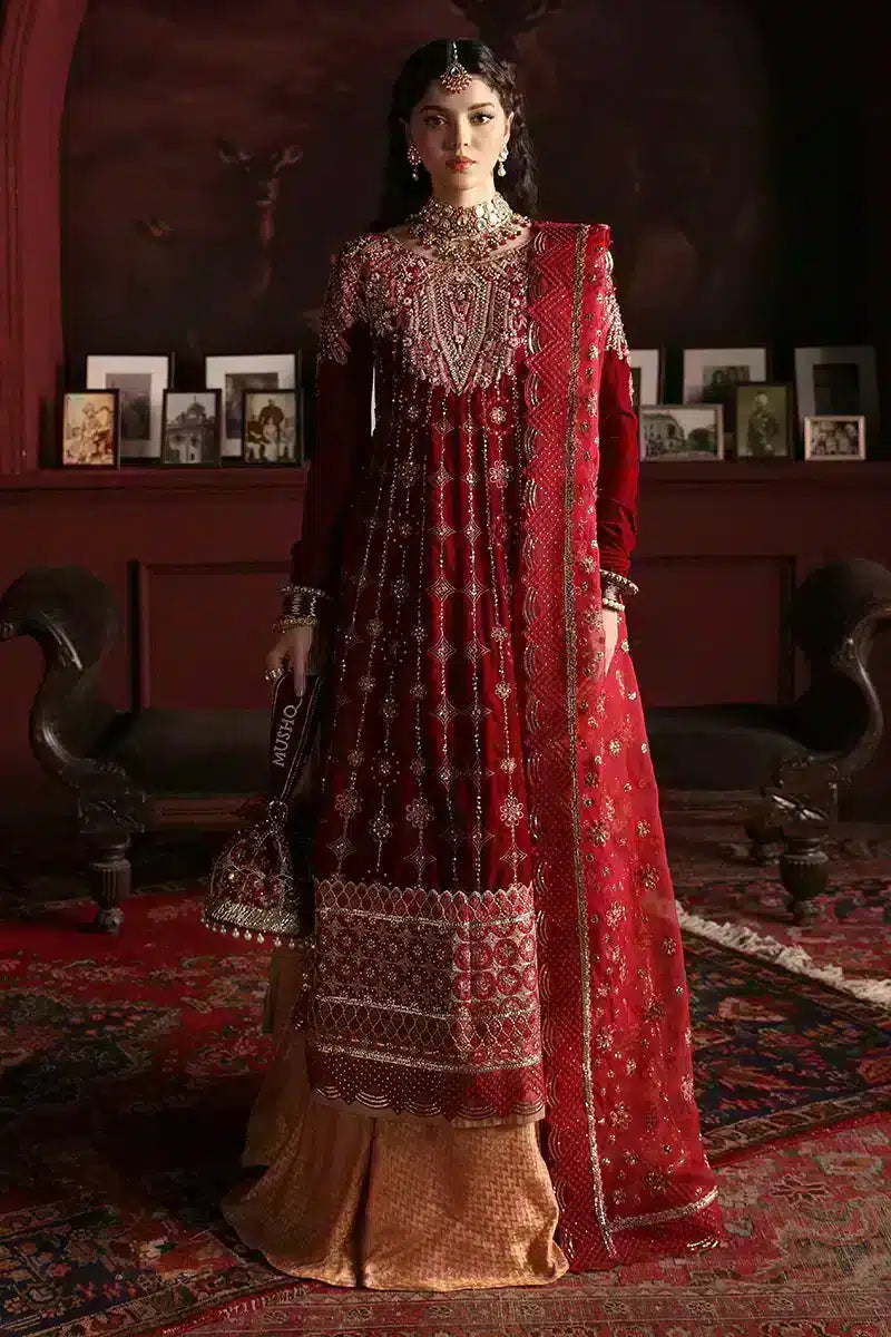 Mushq | Niloufer Velvet Edit 23 | Farah -  Mushq Bridal - Original Designer Dress - House of Maryam