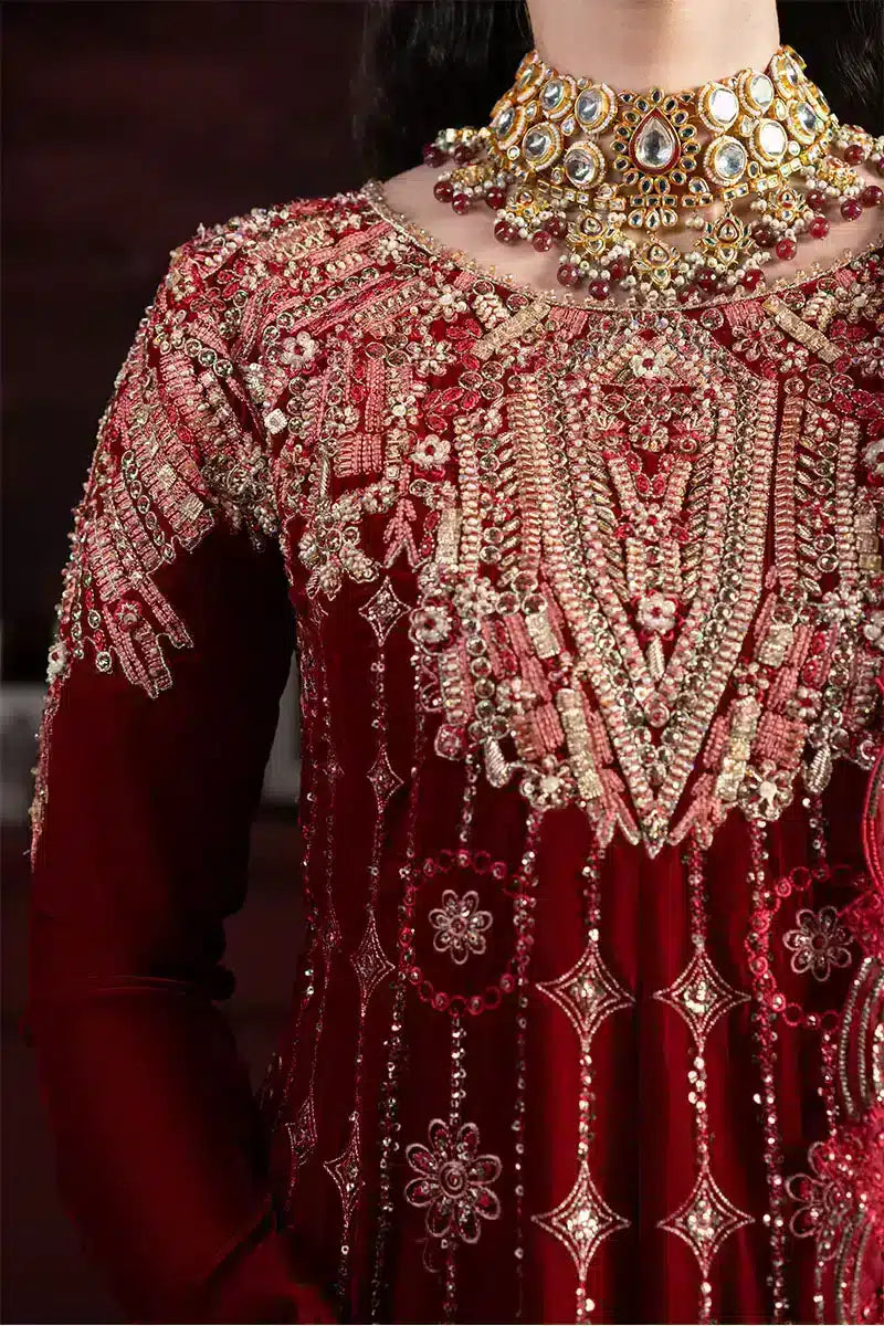 Mushq | Niloufer Velvet Edit 23 | Farah -  Mushq Bridal - Original Designer Dress - House of Maryam