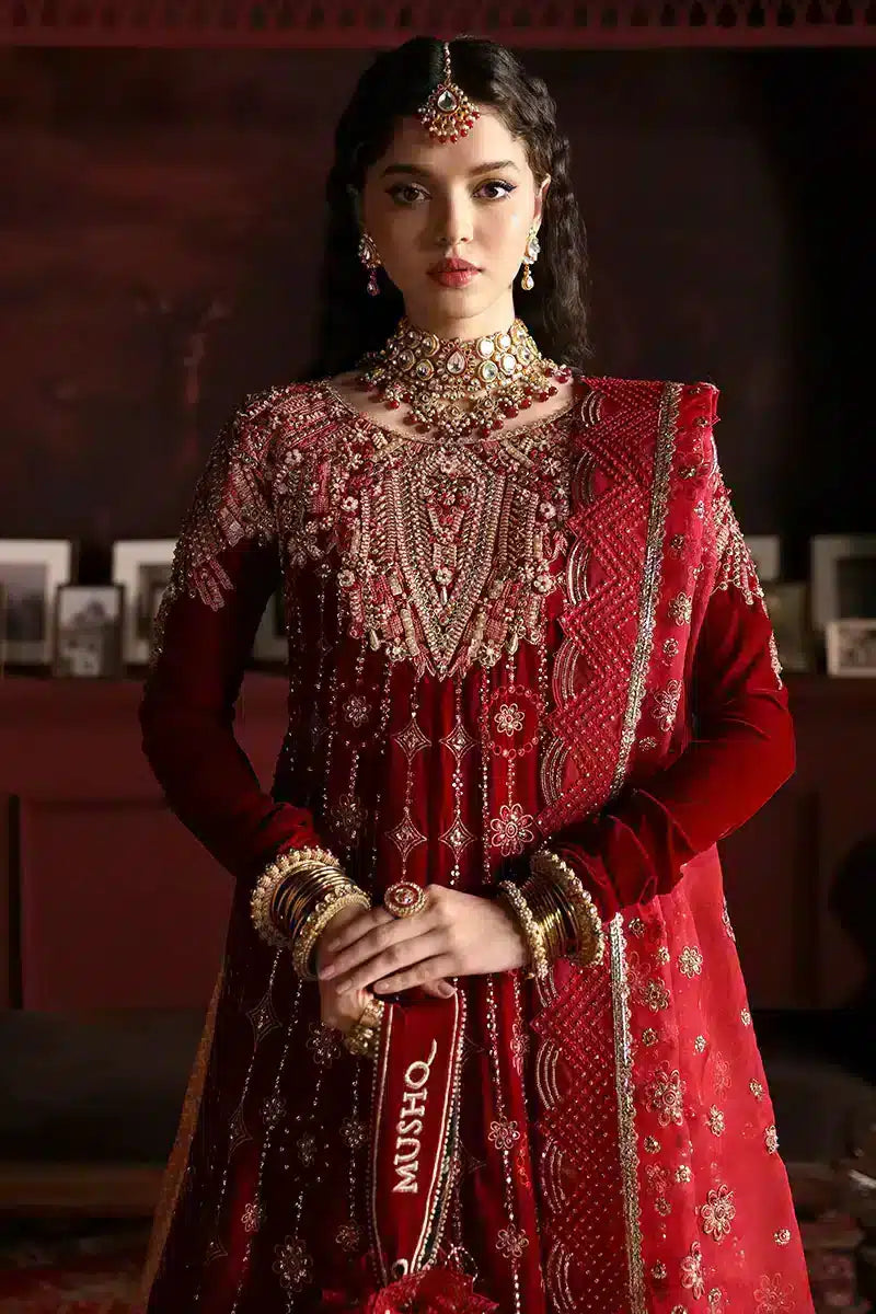 Mushq | Niloufer Velvet Edit 23 | Farah -  Mushq Bridal - Original Designer Dress - House of Maryam
