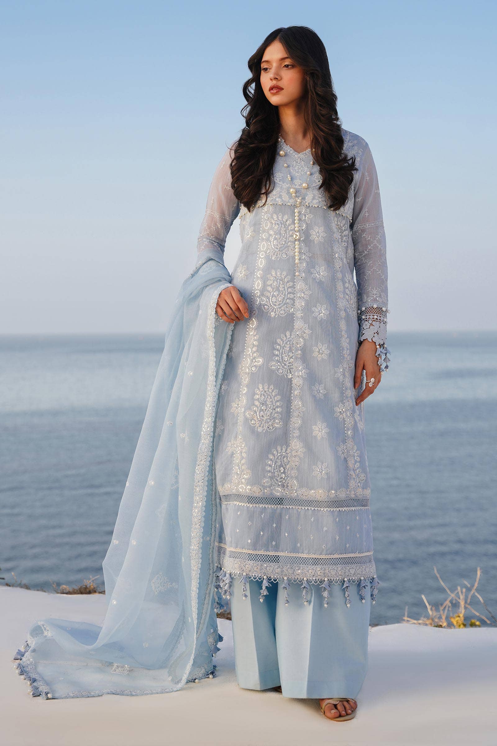 Sana Safinaz | Muzlin Spring 24 | M241-014B-CX -  Sana Safinaz Luxury - Original Designer Dress - House of Maryam