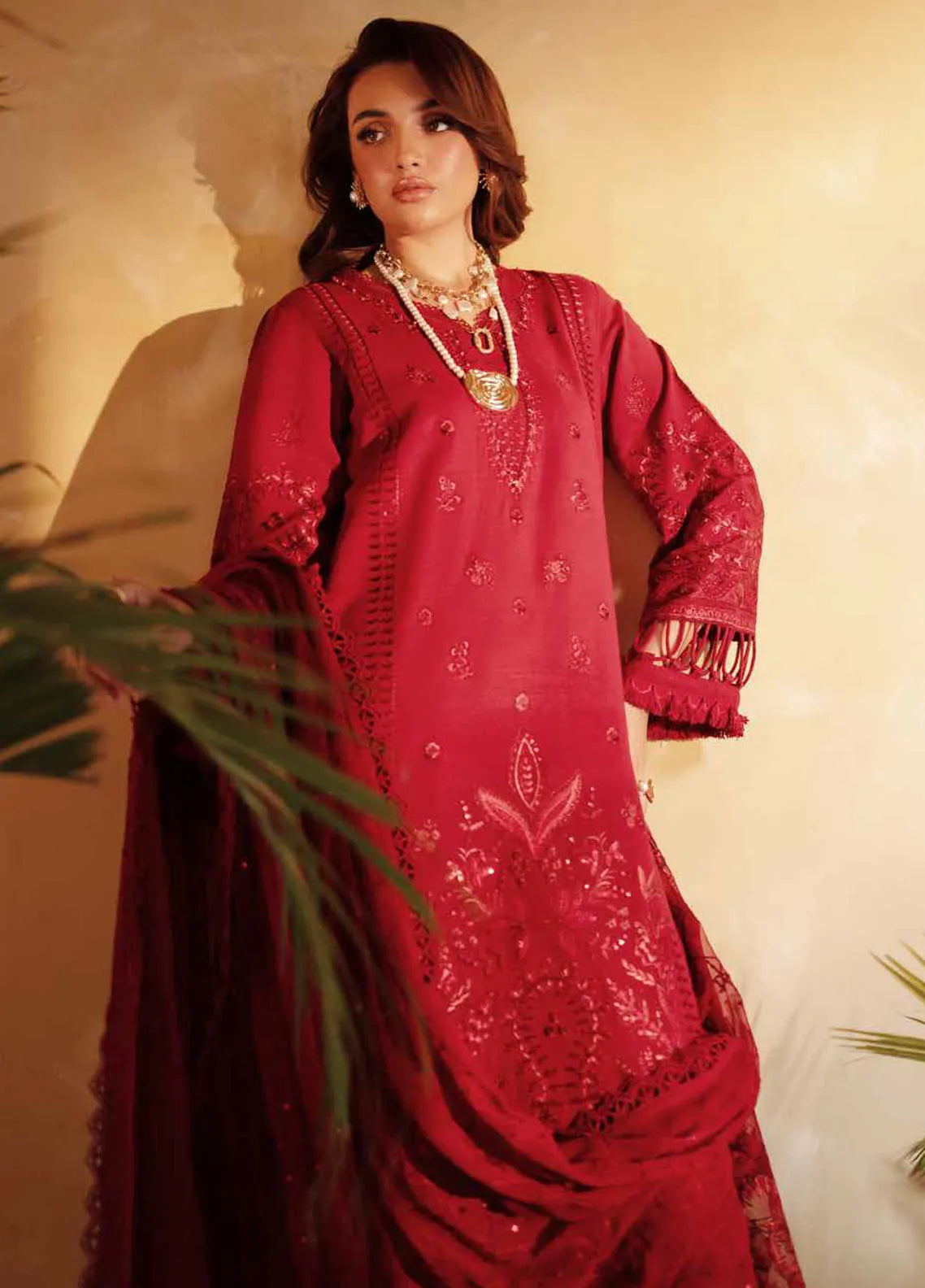 Nureh | Exclusive Karandi | NE-131 -  Nureh Ladies Clothes - Original Designer Dress - House of Maryam