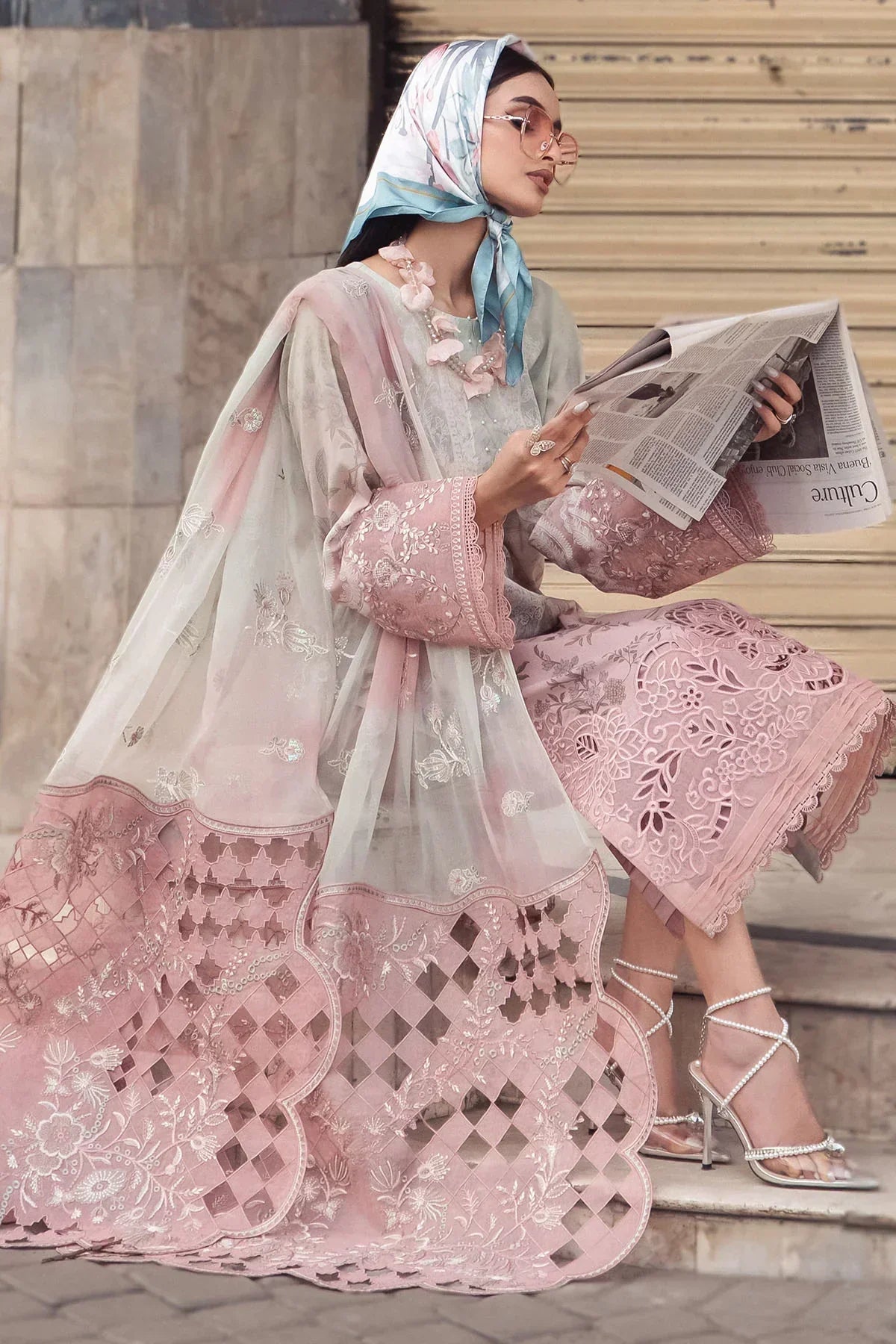 Nureh | Swiss Prints | NS-117 -  Nureh Luxury - Original Designer Dress - House of Maryam