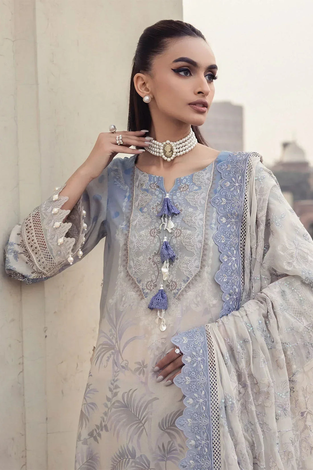 Nureh | Swiss Prints | NS-122 -  Nureh Luxury - Original Designer Dress - House of Maryam