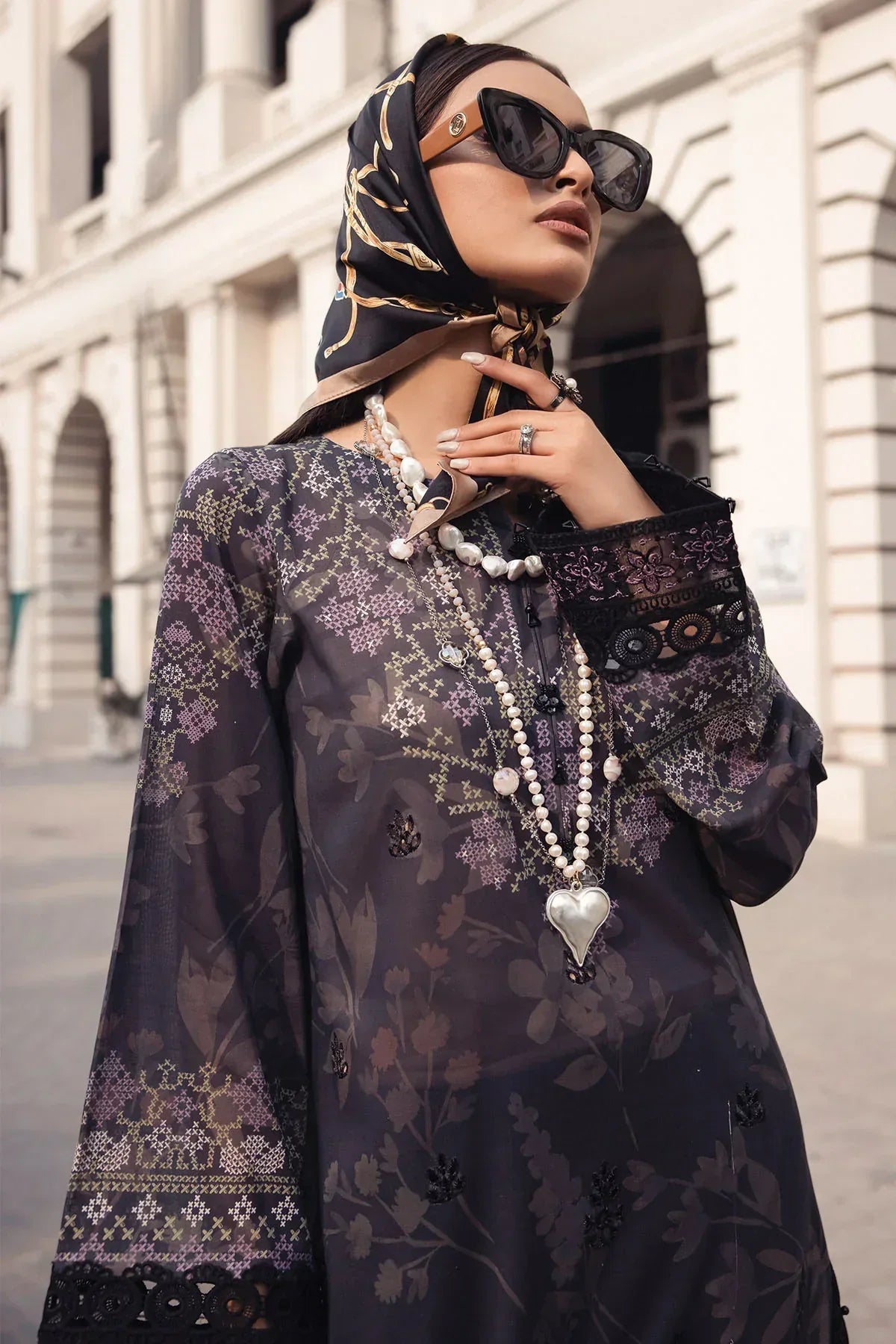 Nureh | Swiss Prints | NS-123 -  Nureh Luxury - Original Designer Dress - House of Maryam