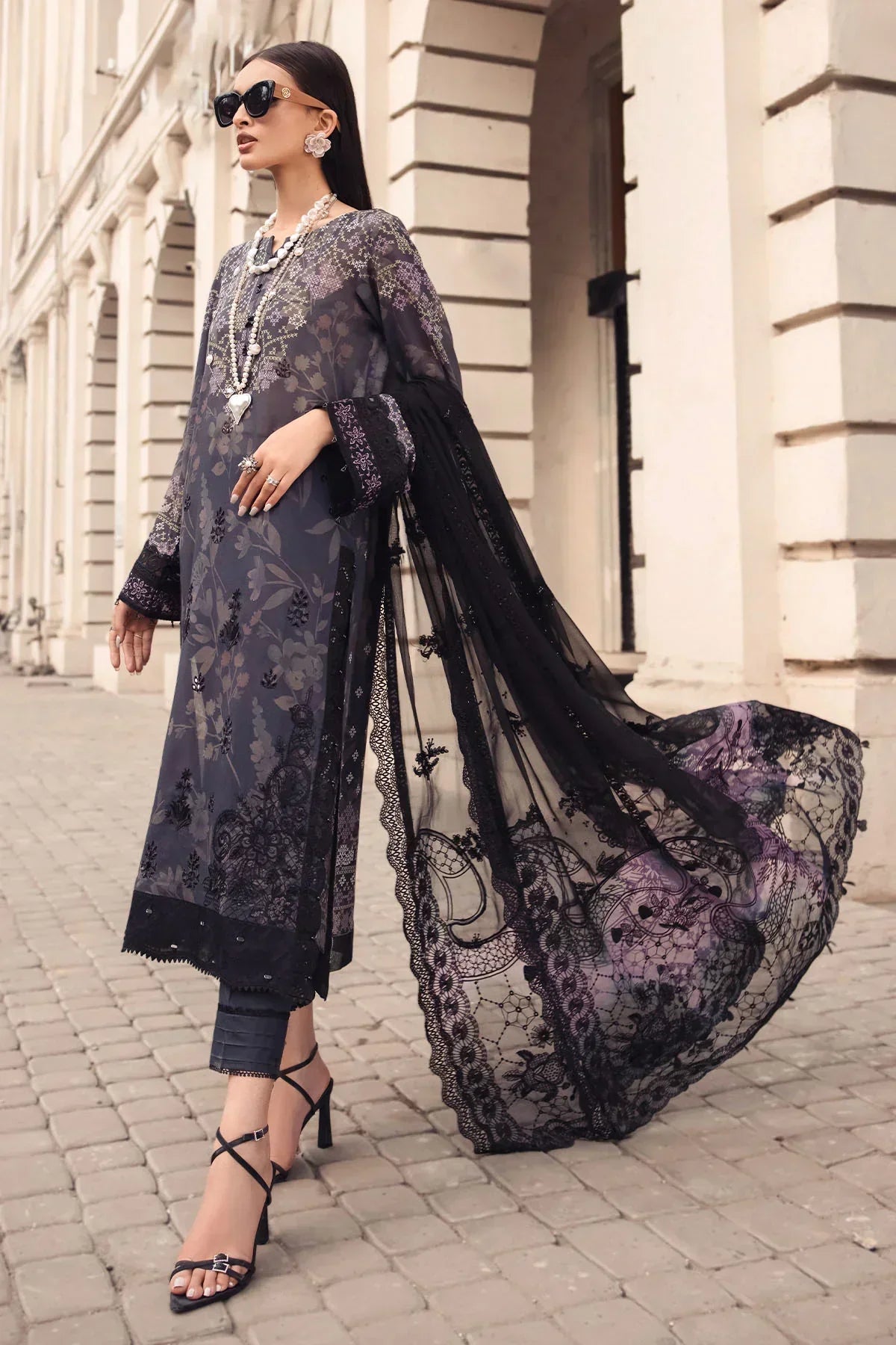 Nureh | Swiss Prints | NS-123 -  Nureh Luxury - Original Designer Dress - House of Maryam
