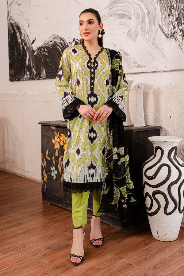 Nureh | Printed Lawn | SP-101 -  Nureh Luxury - Original Designer Dress - House of Maryam