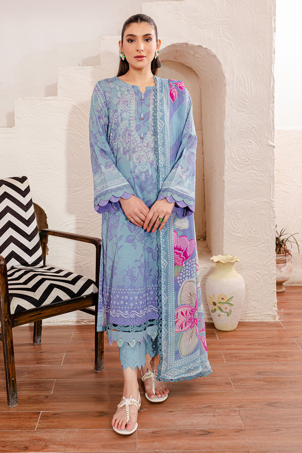 Nureh | Printed Lawn | SP-102 -  Nureh Luxury - Original Designer Dress - House of Maryam