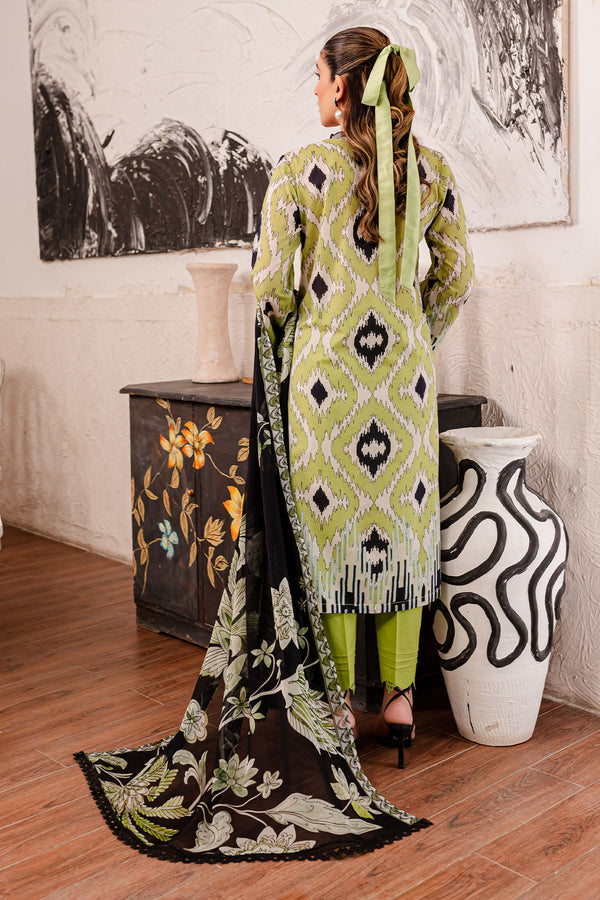 Nureh | Printed Lawn | SP-101 -  Nureh Luxury - Original Designer Dress - House of Maryam