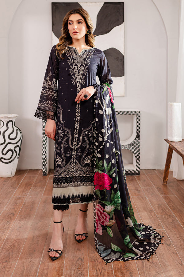 Nureh | Printed Lawn | SP-99 -  Nureh Luxury - Original Designer Dress - House of Maryam