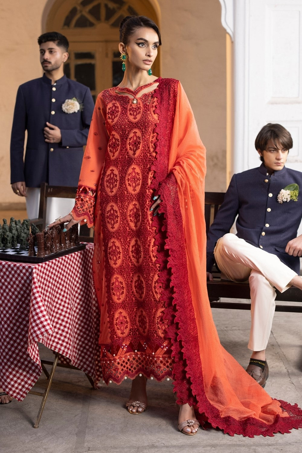 Ittehad | Embroidered Lawn | I-18 -  Ittehad Luxury - Original Designer Dress - House of Maryam