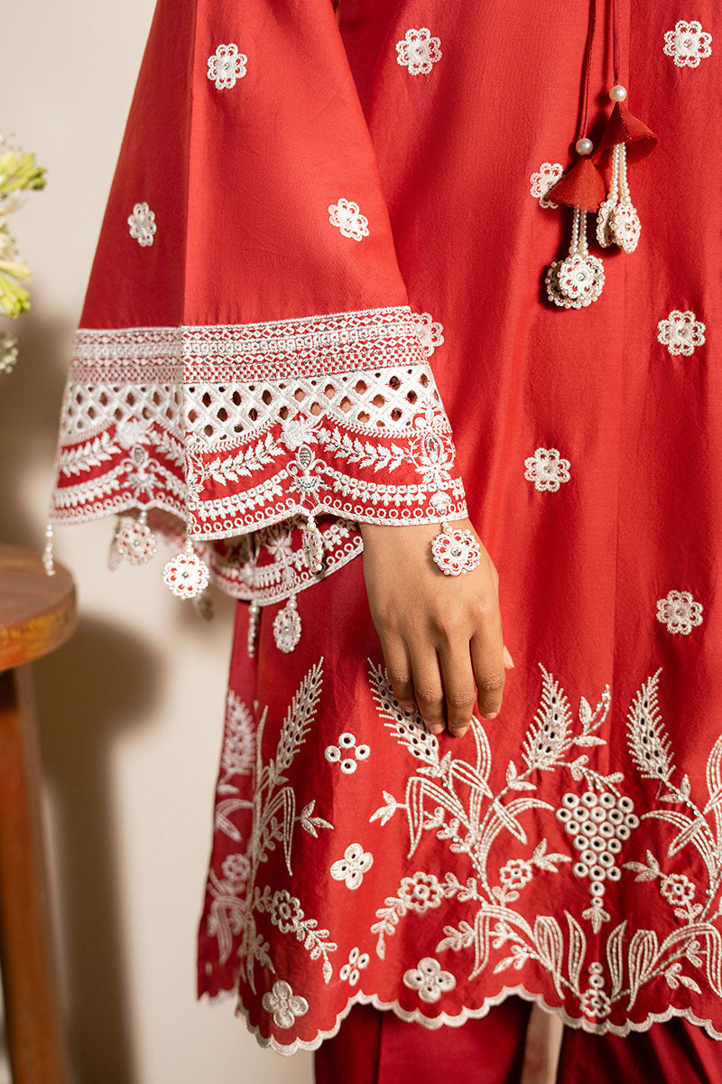 Cross Stitch | Mahiri Lawn 25 | SCARLET GARDEN -  Cross Stitch Ladies Clothes - Original Designer Dress - House of Maryam