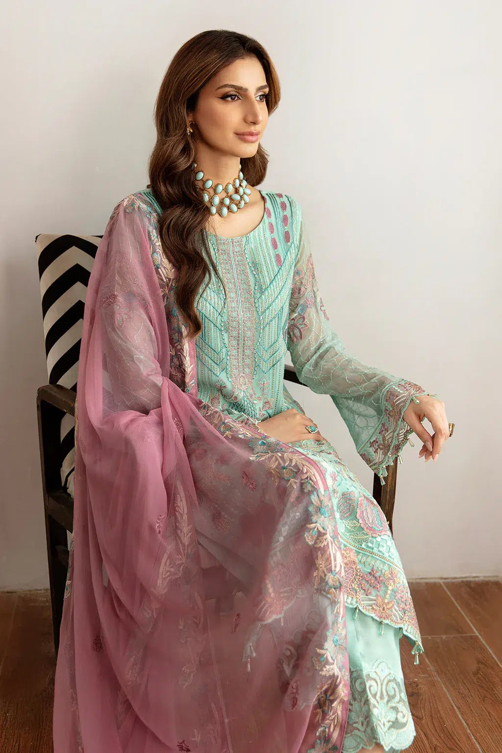 Ramsha | Rangoon Chiffon Collection | D-1107 -  Ramsha Formal - Original Designer Dress - House of Maryam