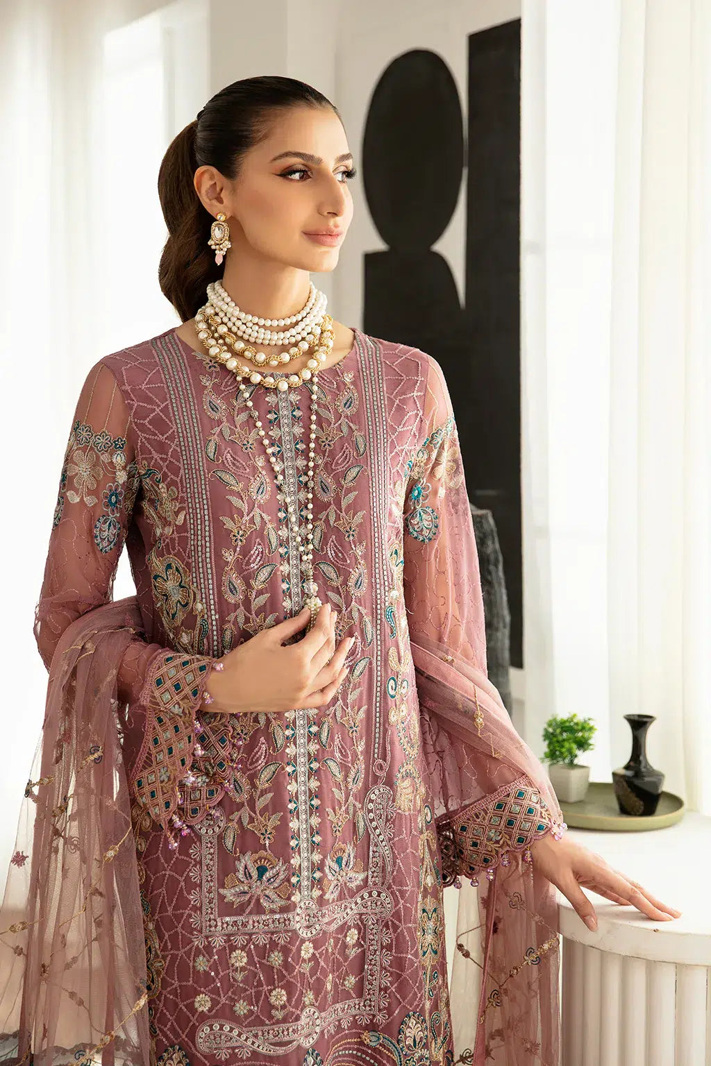 Ramsha | Rangoon Chiffon Collection | D-1102 -  Ramsha Formal - Original Designer Dress - House of Maryam