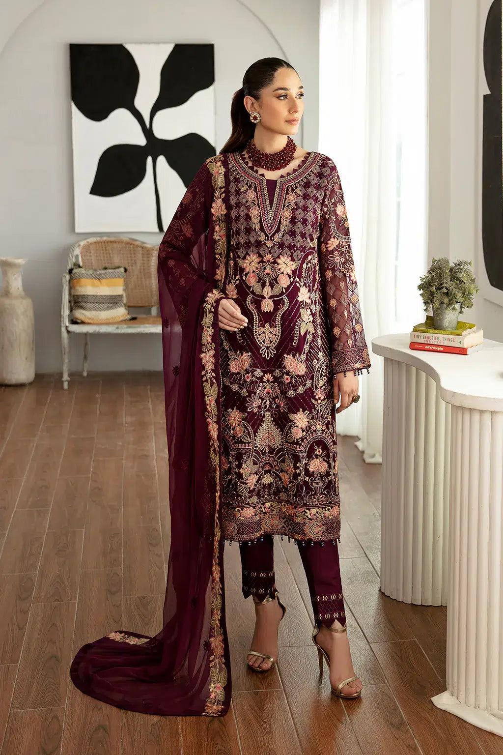 Ramsha | Rangoon Chiffon Collection | D-1104 -  Ramsha Formal - Original Designer Dress - House of Maryam