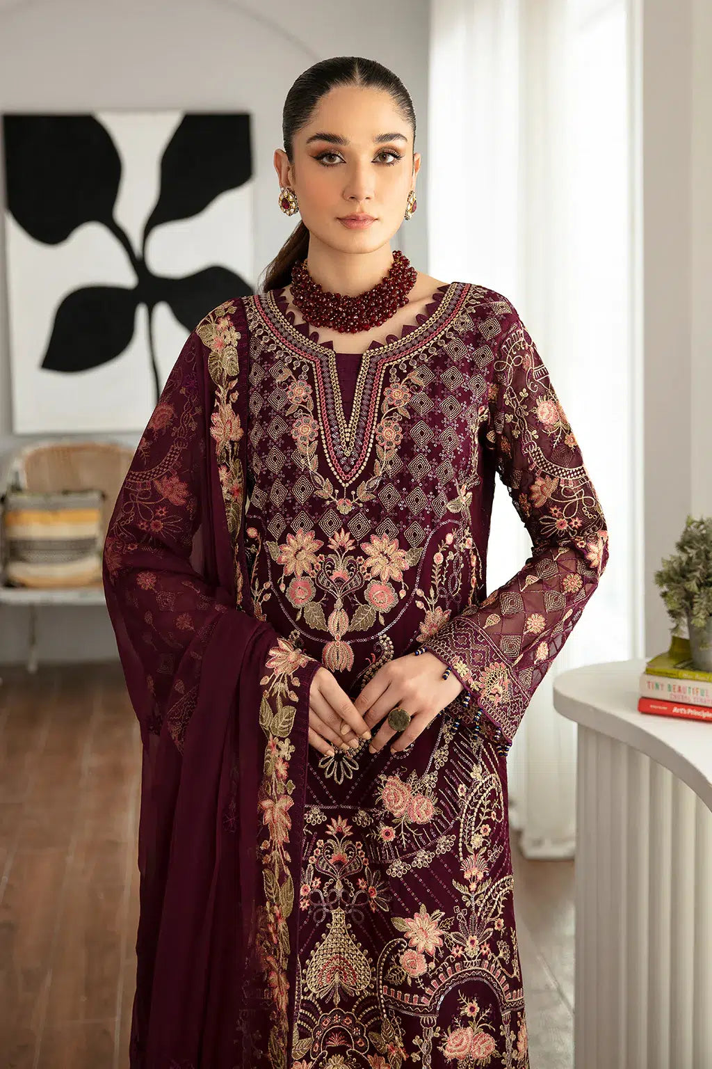 Ramsha | Rangoon Chiffon Collection | D-1104 -  Ramsha Formal - Original Designer Dress - House of Maryam