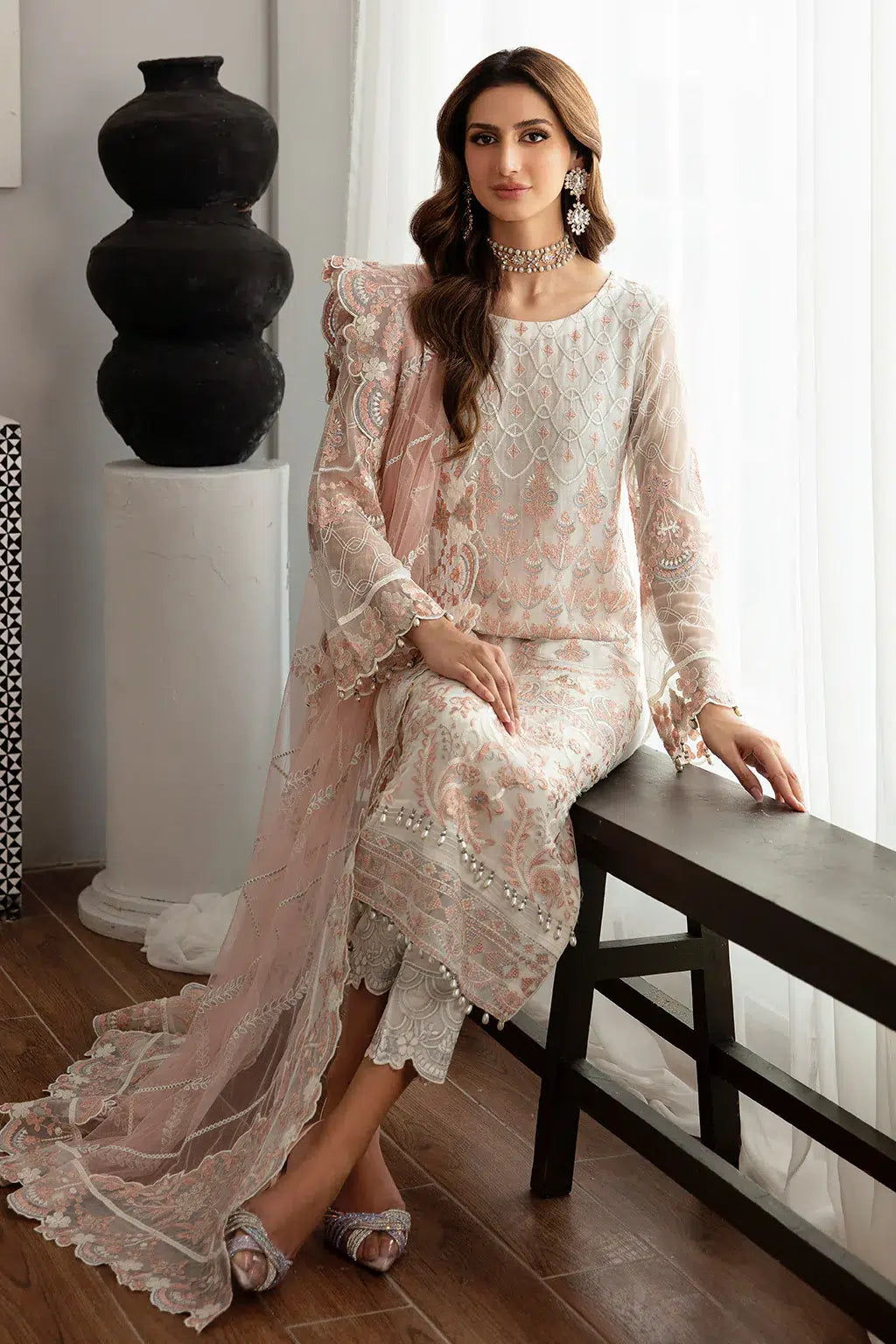 Ramsha | Rangoon Chiffon Collection | D-1103 -  Ramsha Formal - Original Designer Dress - House of Maryam