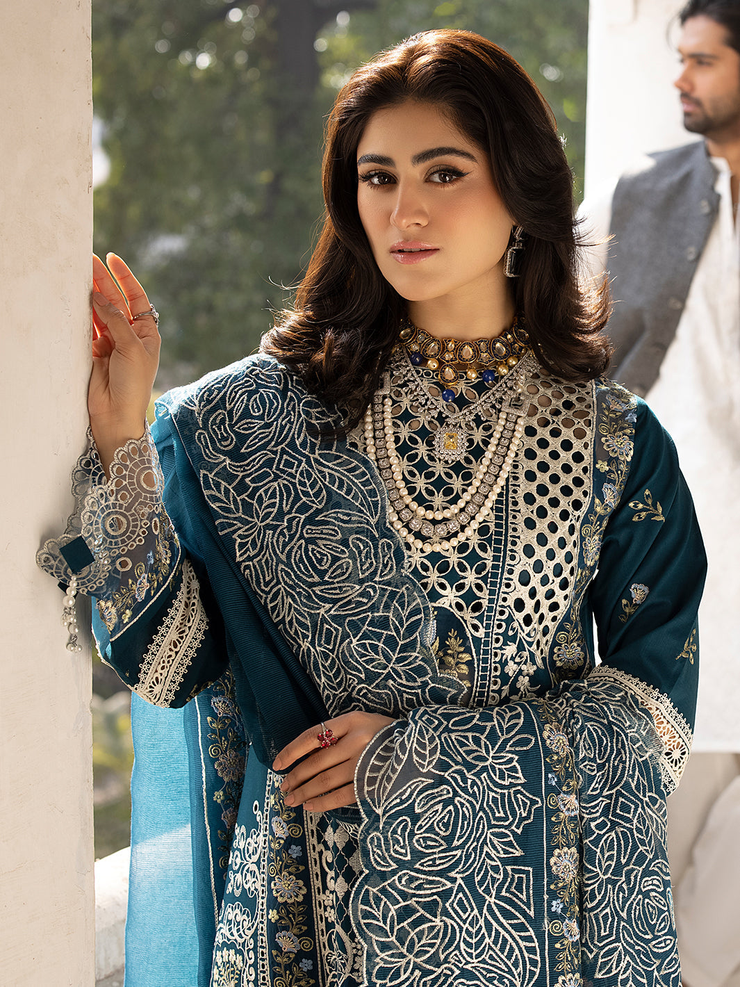 Mahnur | Mahrukh Luxury Lawn 24 | SERENE -  Mahnur Luxury - Original Designer Dress - House of Maryam