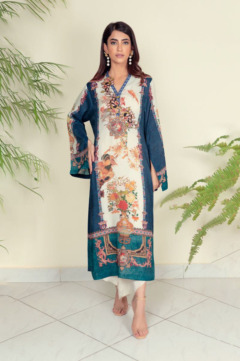 Shamaeel Ansari | Daily Pret Wear | ECK - 15 -  Shamaeel Ansari Luxury - Original Designer Dress - House of Maryam