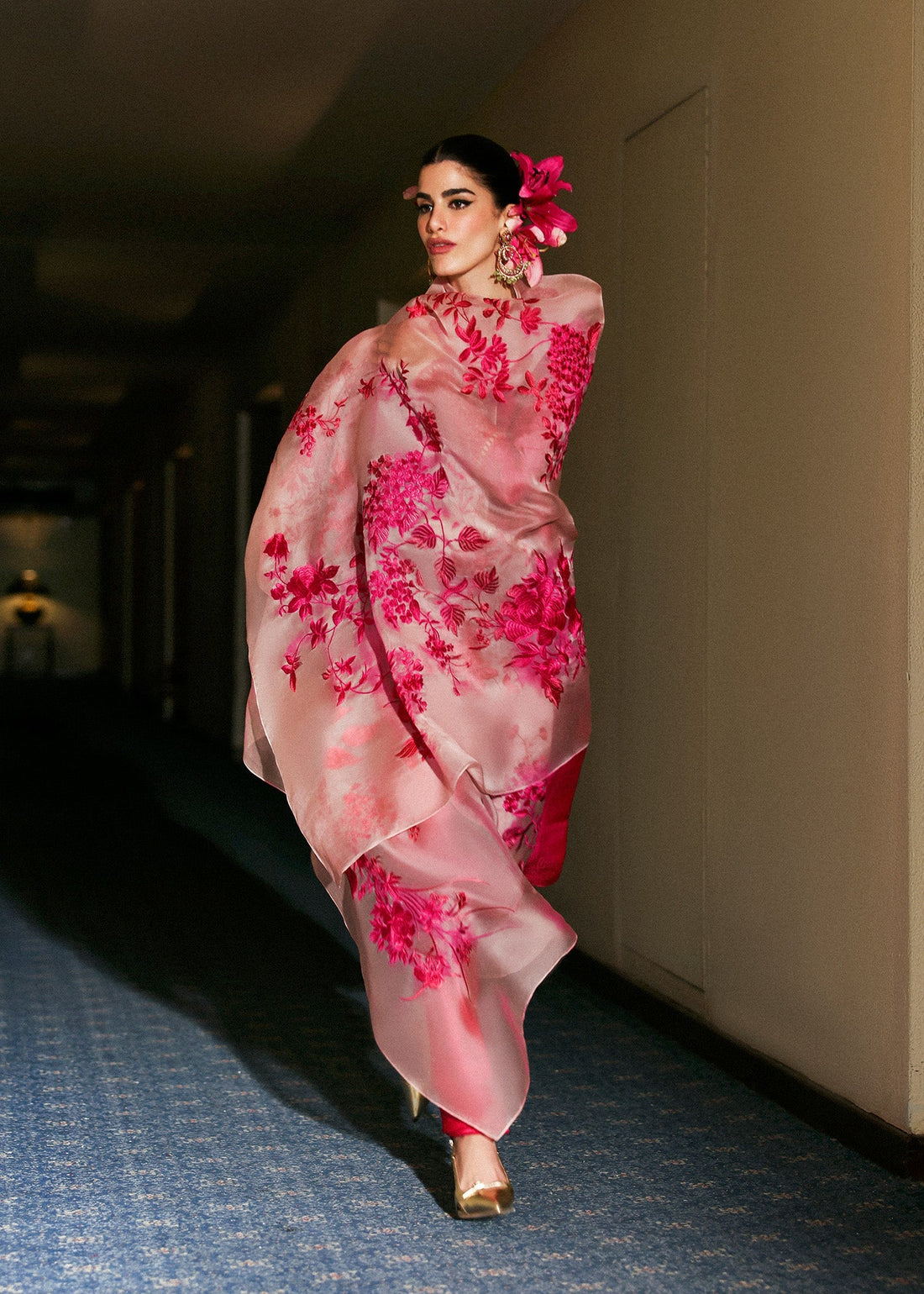 Hussain Rehar I The Scent Luxury Pret 25 I Fusche -  Hussain Rehar Ladies Clothes - Original Designer Dress - House of Maryam