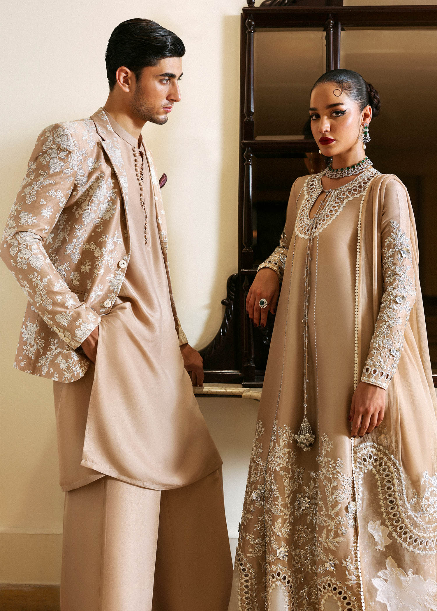 Hussain Rehar I The Scent Luxury Pret 25 I Sole -  Hussain Rehar MensWear - Original Designer Dress - House of Maryam