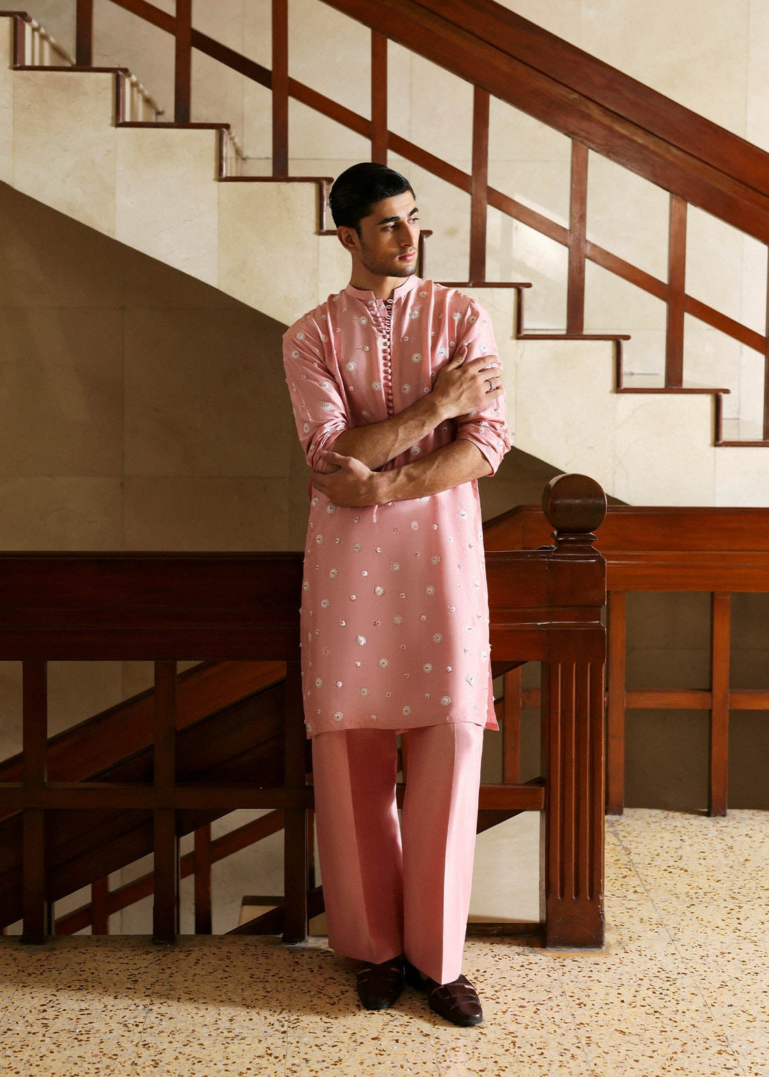 Hussain Rehar I The Scent Luxury Pret 25 I Aven -  Hussain Rehar MensWear - Original Designer Dress - House of Maryam