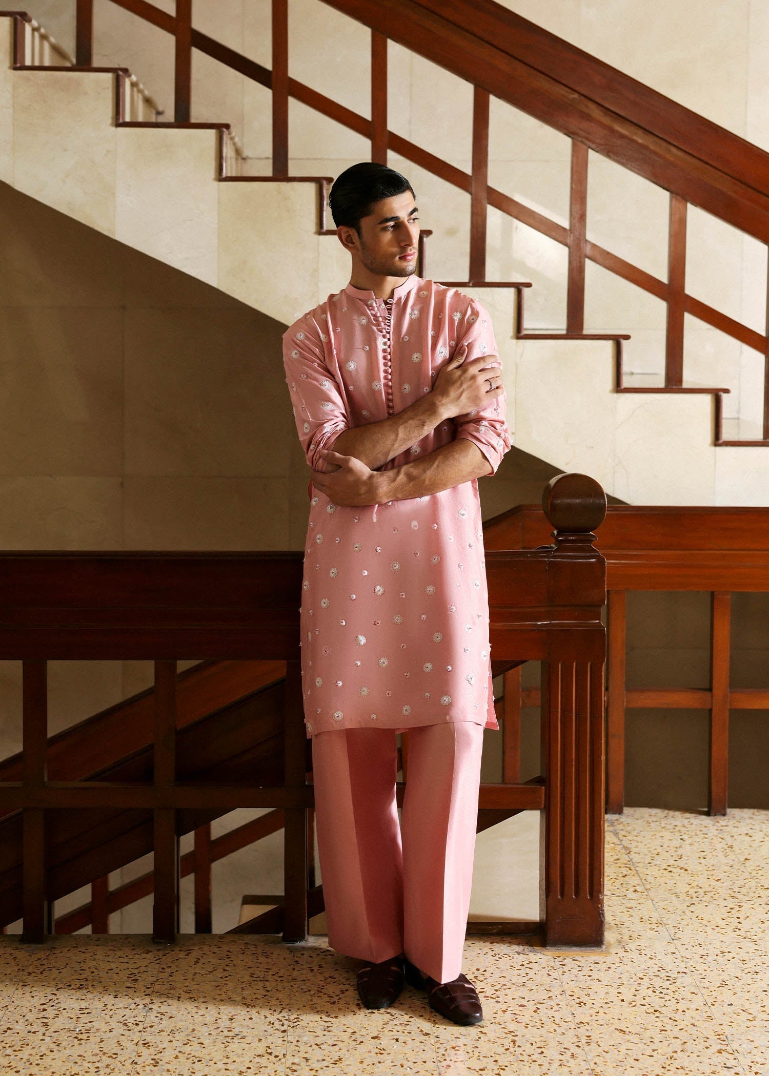 Hussain Rehar I The Scent Luxury Pret 25 I Aven -  Hussain Rehar MensWear - Original Designer Dress - House of Maryam