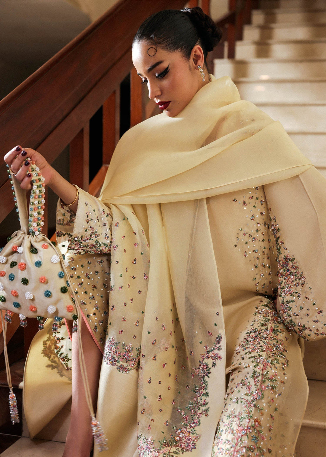 Hussain Rehar I The Scent Luxury Pret 25 I Ciel -  Hussain Rehar Ladies Clothes - Original Designer Dress - House of Maryam