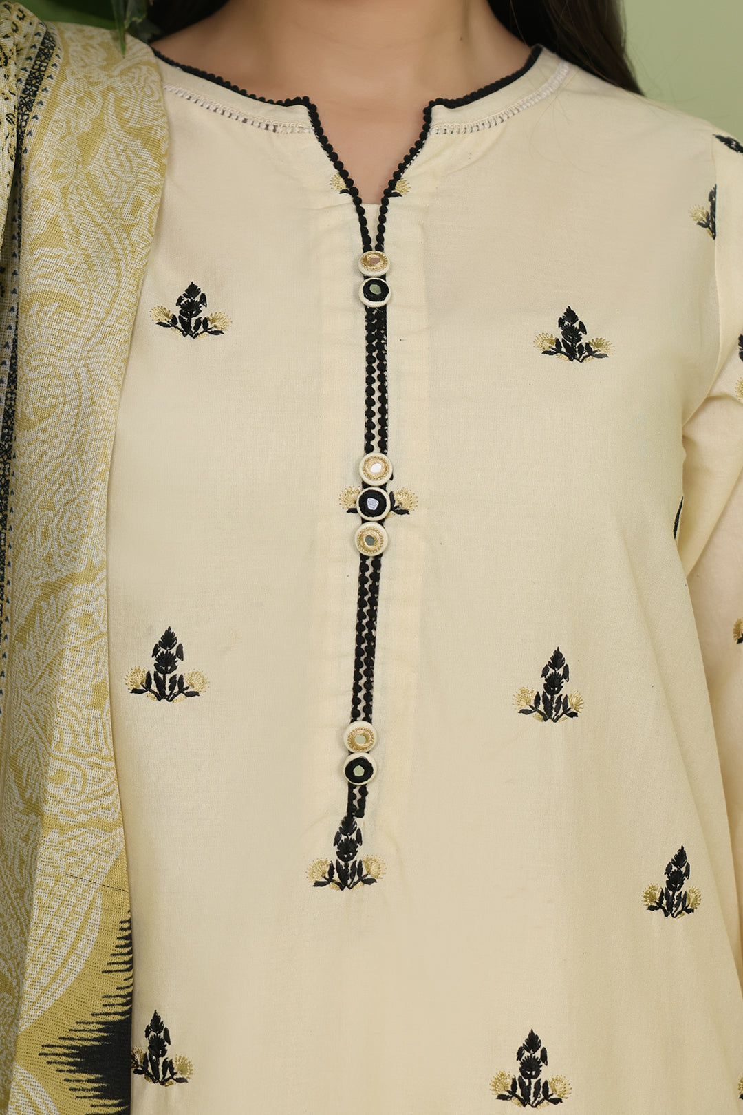 Zellbury | Unstitched 3 Piece Lawn | Embroidered Shirt Shalwar Dupatta - 1369 -  Zellbury Women Essential Unstitched - Original Designer Dress - House of Maryam