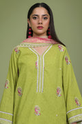 Zellbury | Unstitched 3 Piece Lawn | Embroidered Shirt Shalwar Dupatta - 1462 -  Zellbury Women Essential Unstitched - Original Designer Dress - House of Maryam