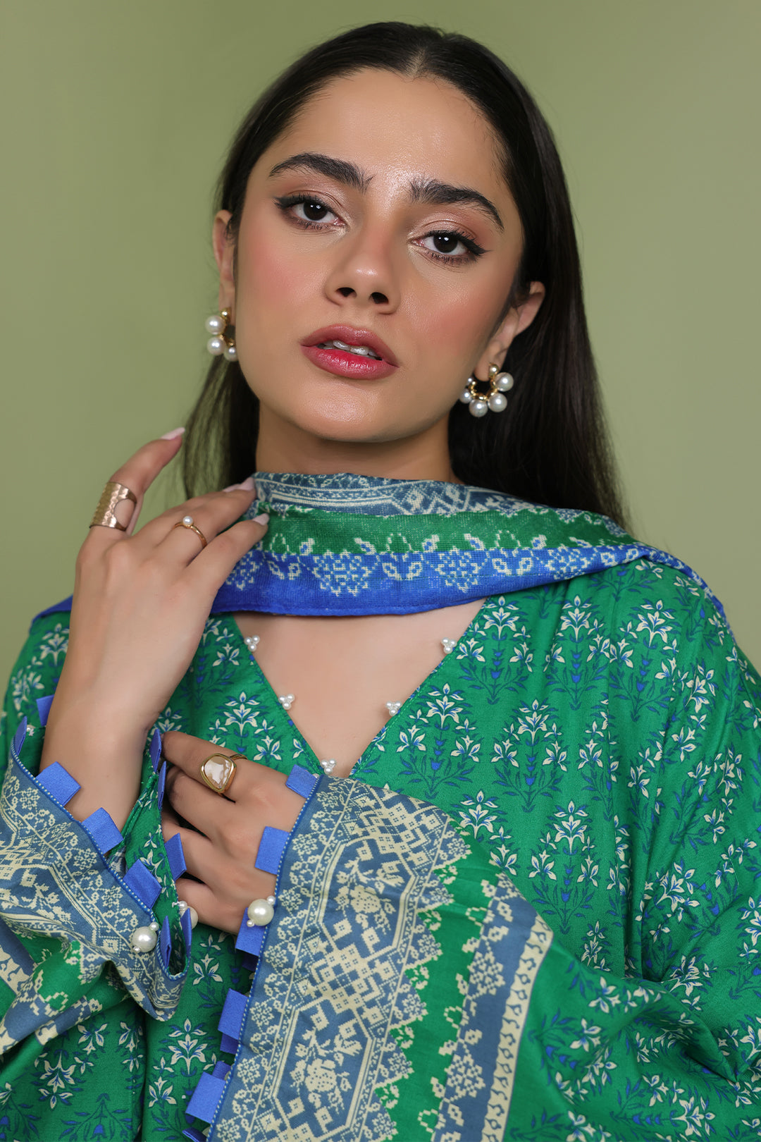 Zellbury | Unstitched 3 Piece Lawn | Shirt Shalwar Dupatta - 1697 -  Zellbury Women Essential Unstitched - Original Designer Dress - House of Maryam