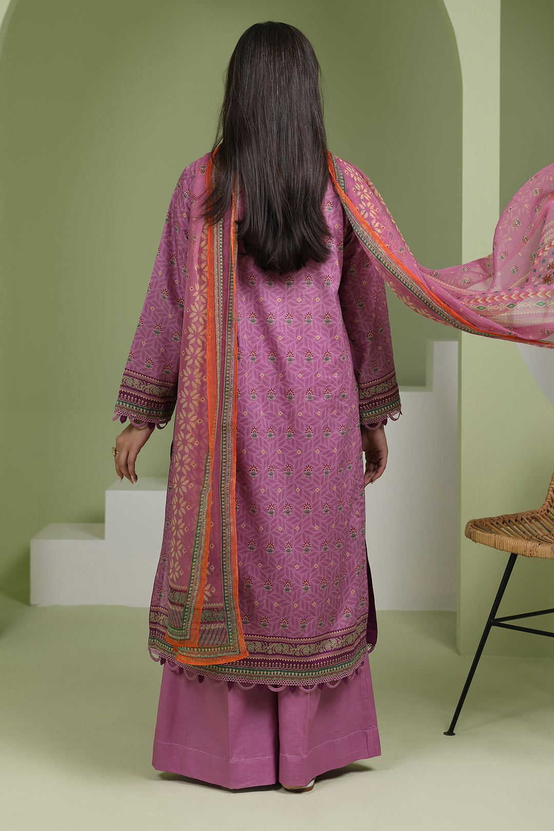 Zellbury | Unstitched 3 Piece Lawn | Shirt Shalwar Dupatta - 1718 -  Zellbury Women Essential Unstitched - Original Designer Dress - House of Maryam